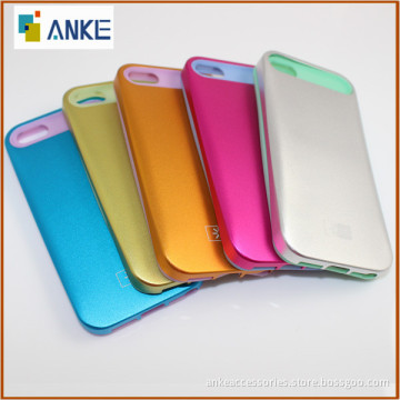 Glossy Matte Back Hard Case Design for IPhone 5 5S 5G,Combo Aluminum+Silicon,OEM ODM Wholesale Available